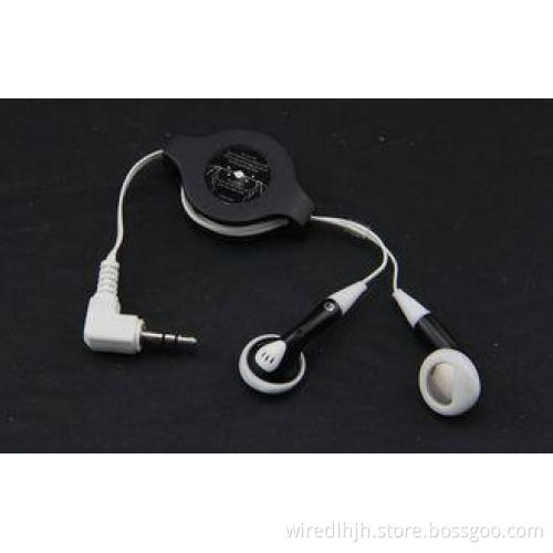 1.2m Length Stereo Retractable Earphone With Low Distortion